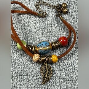 Leaf Beaded Bracelet
